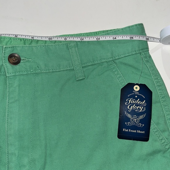 NWT Faded Glory - Green Chino Shorts - Free with bundle of 2+ items - Picture 7 of 7